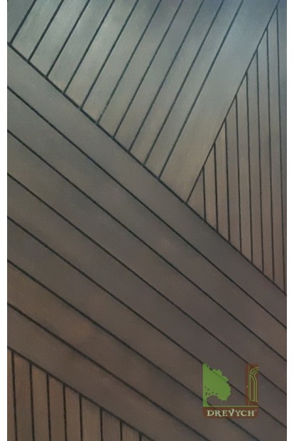 Wall panels in the interior of restoran